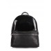 Рюкзак женский кожаный POOLPARTY mini-bckpck-transparent-black черный
