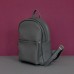 Женский кожаный рюкзак Carbon Dark Grey серый