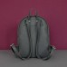 Женский кожаный рюкзак Carbon Dark Grey серый