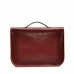 Женская кожаная сумка College satchel красная