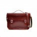 Женская кожаная сумка College satchel красная
