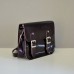 Женский кожаный клатч Satchel Mini Gloss бордовый