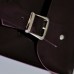 Женский кожаный клатч Satchel Mini Gloss бордовый