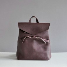 Жіноча шкіряна сумка-рюкзак Balance Wine фіолетова