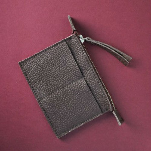 Женский кожаный кошелёк Keeper Wine фиолетовый