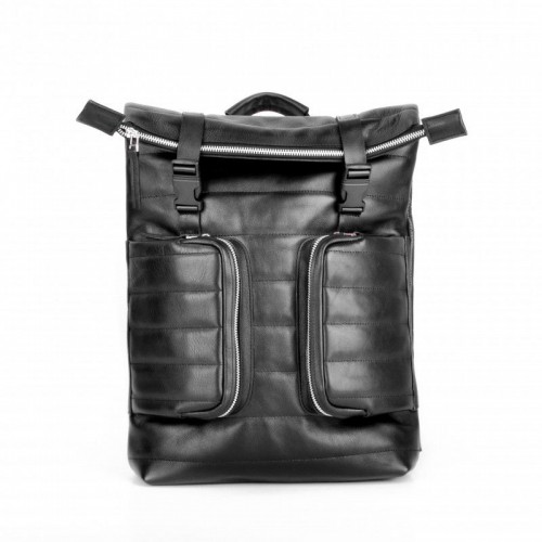 Шкіряний рюкзак JIZUZ Motto M403511B чорний