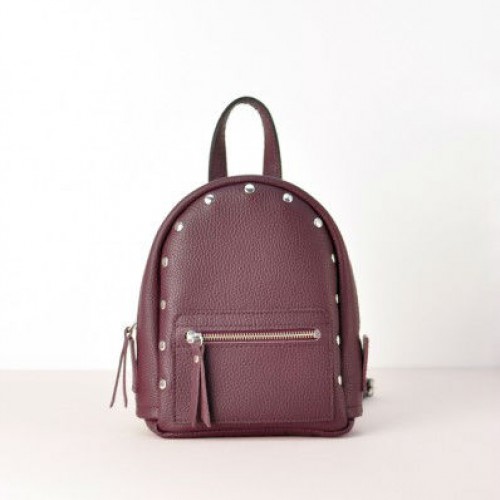 Жіночий шкіряний рюкзак Baby Sport Burgundy фіолетовий
