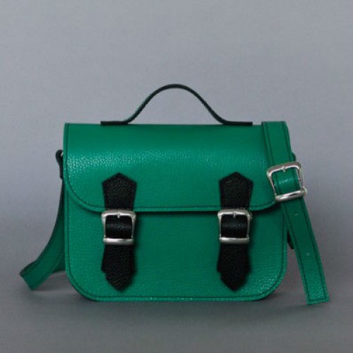 Жіночий шкіряний клатч Sathcel Mini зелений