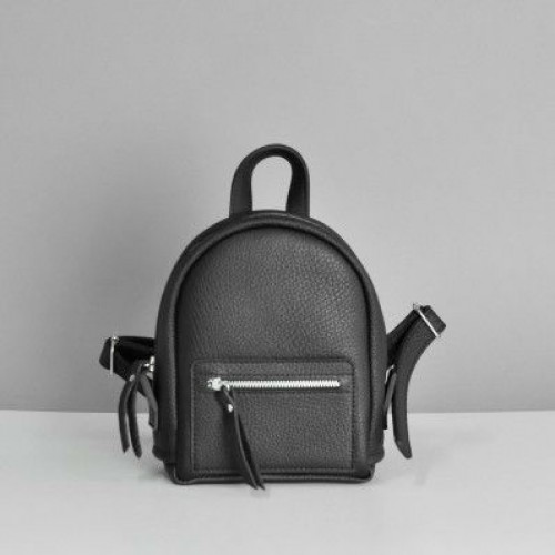 Женский кожаный рюкзак Baby Sport Black Elephant чёрный