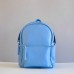 Жіночий шкіряний рюкзак Carbon Sky Soft Back блакитний