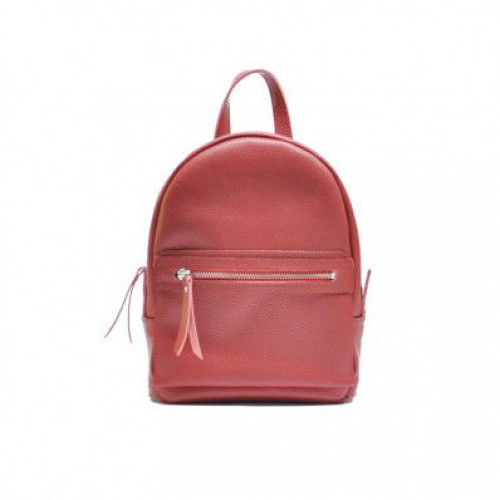 Жіночий шкіряний рюкзак Sport Red червоний