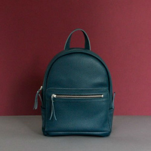 Женский кожаный рюкзак Sport Emerald зелёный