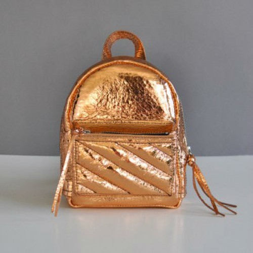 Жіночий шкіряний рюкзак Baby Sport Gold золотий