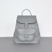 Женский кожаный рюкзак Classik Grey серый