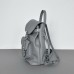 Женский кожаный рюкзак Classik Grey серый