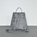 Женский кожаный рюкзак Classik Grey серый
