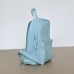 Женский кожаный рюкзак Carbon Blue голубой