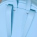 Женский кожаный рюкзак Carbon Blue голубой