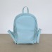 Женский кожаный рюкзак Carbon Blue голубой