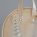 Жіночий шкіряний рюкзак Sport Nude straps with spikes бежевий
