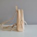 Жіночий шкіряний рюкзак Sport Nude straps with spikes бежевий