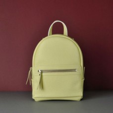 Жіночий шкіряний рюкзак Sport Yellow жовтий