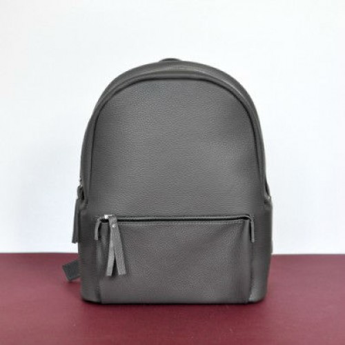 Жіночий шкіряний рюкзак Pilot Dark Grey сірий