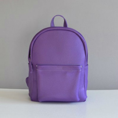 Женский кожаный рюкзак Carbon Purple фиолетовый