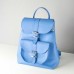 Жіночий шкіряний рюкзак Classik Sky blue