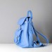 Жіночий шкіряний рюкзак Classik Sky blue