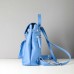 Жіночий шкіряний рюкзак Classik Sky blue