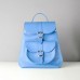 Жіночий шкіряний рюкзак Classik Sky blue