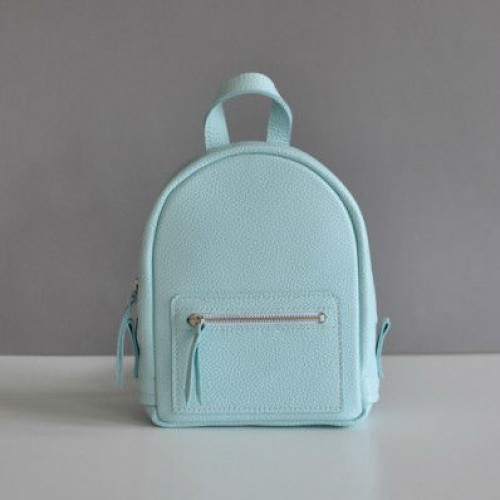 Женский кожаный рюкзак Baby Sport Blue голубой