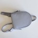 Женский кожаный рюкзак Baby Sport Grey (naked) серый
