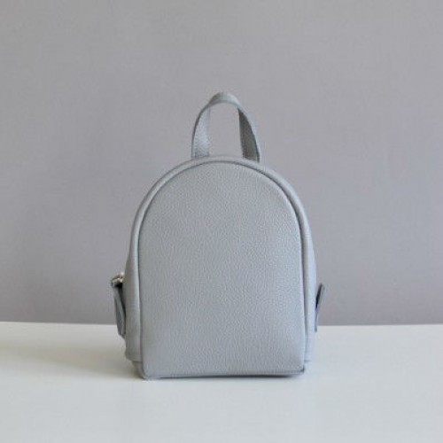 Женский кожаный рюкзак Baby Sport Grey (naked) серый