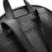 Женский кожаный рюкзак Carbon Black чёрный
