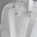 Женский кожаный рюкзак Carbon-S White белый
