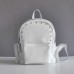 Женский кожаный рюкзак Carbon-S White белый