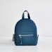 Женский кожаный рюкзак Baby Sport Emerald синий