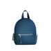 Женский кожаный рюкзак Baby Sport Emerald синий