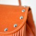 Жіночий шкіряний рюкзак Ethnic Orange оранжевий