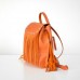 Жіночий шкіряний рюкзак Ethnic Orange оранжевий