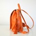 Жіночий шкіряний рюкзак Ethnic Orange оранжевий