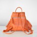 Жіночий шкіряний рюкзак Ethnic Orange оранжевий