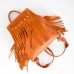 Жіночий шкіряний рюкзак Ethnic Orange оранжевий