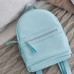 Женский кожаный рюкзак Sport Aqua голубой
