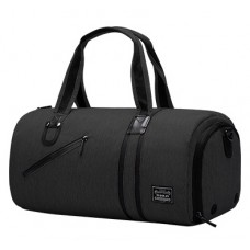 Спортивная сумка TuGuan 1811 с отделом для обуви и карманом для мокрых вещей черная