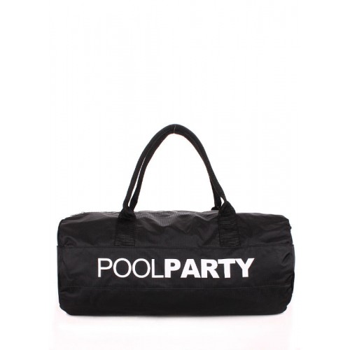 Спортивна сумка POOLPARTY Gymbag чорна