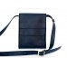 Чоловіча шкіряна сумка Wellbags Messenger blue horse W029.2 синя