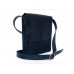Чоловіча шкіряна сумка Wellbags Messenger blue horse W029.2 синя